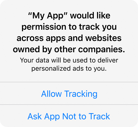 tracking popup ios 14